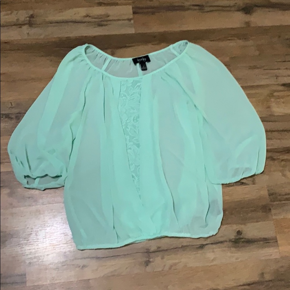 Teal blouse